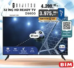 DİJİTSU 32 İNÇ D9800 HD READY TV TELEVİZYON